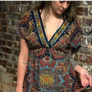 Colorful hippie boho chic blouse